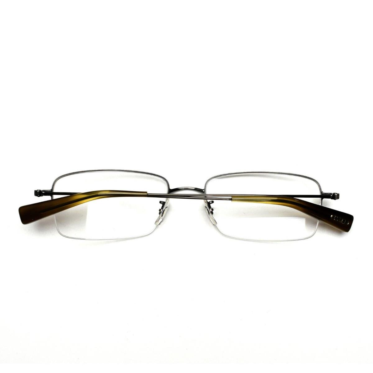 Oliver Peoples Eyeglasses Half Rimless 669 Titanium 53-18-145 BKC Gunmetal