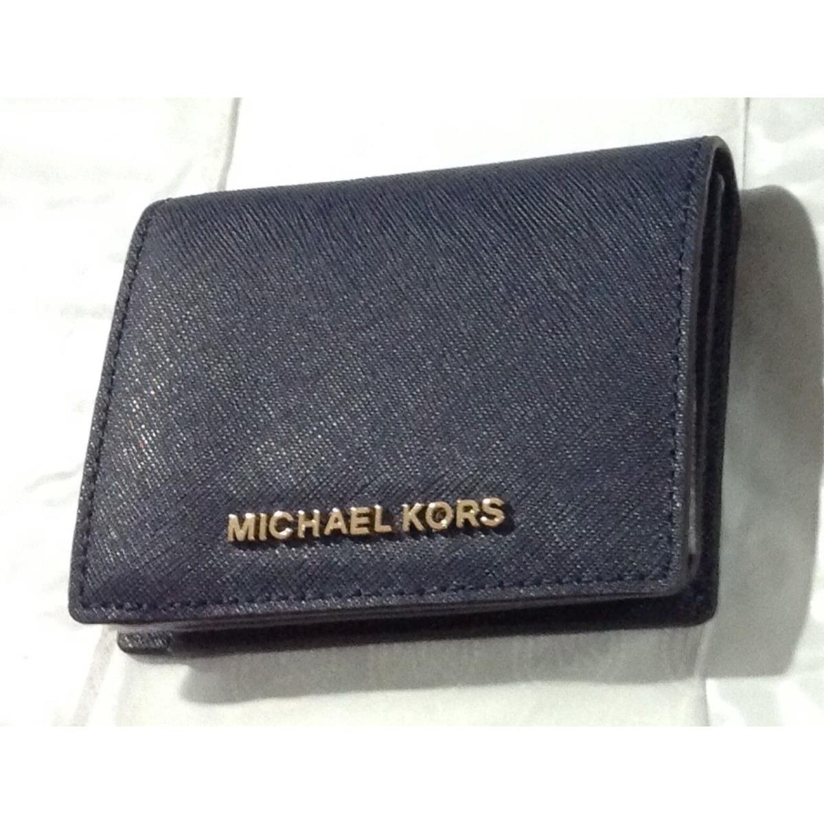 Michael Kors Wallets Saffiano Leather Jet Set Travel Flap Card Holder