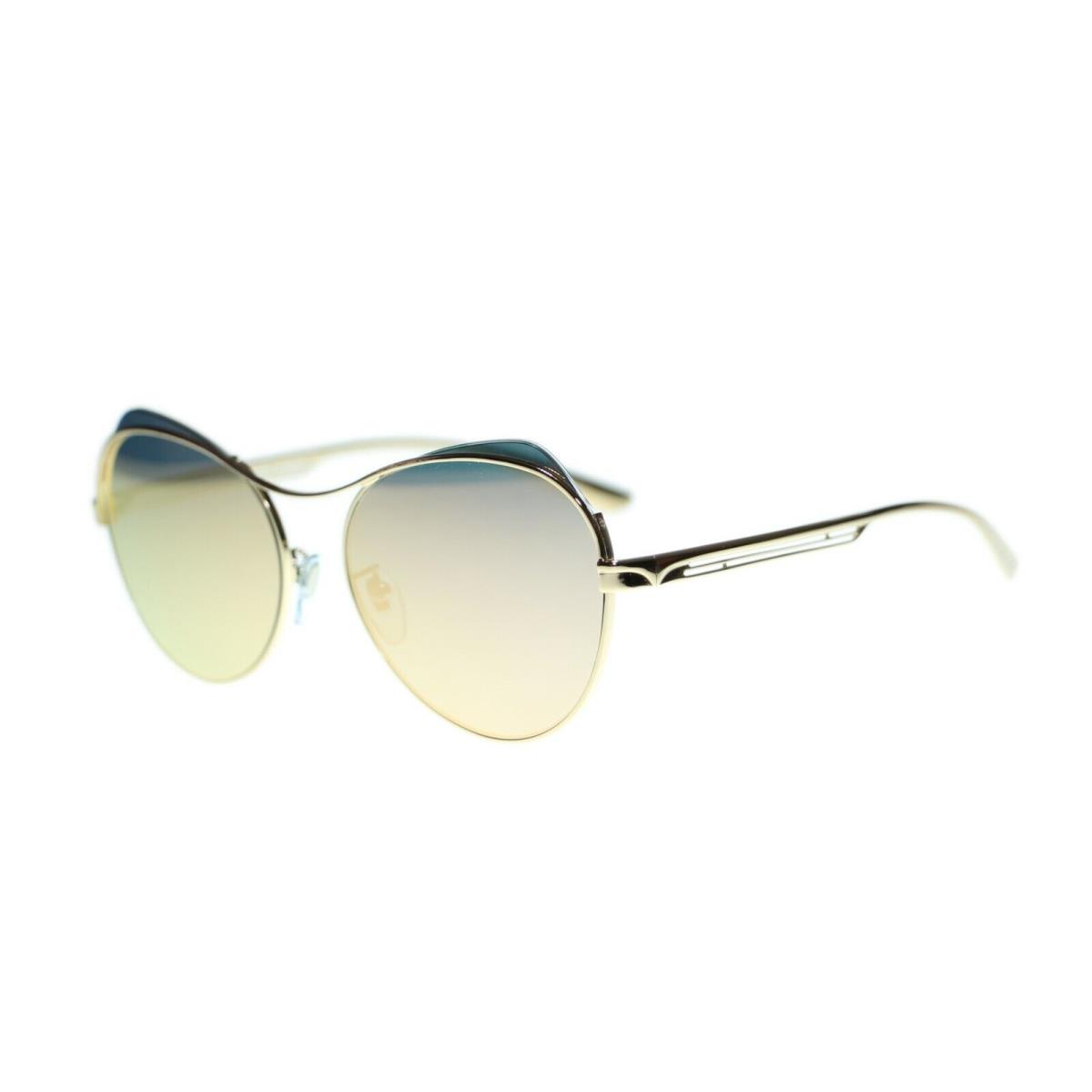 Bvlgari Women`s BV6120 Round Metal Frame Sunglasses 57mm 20144Z Rose Gold Mirror