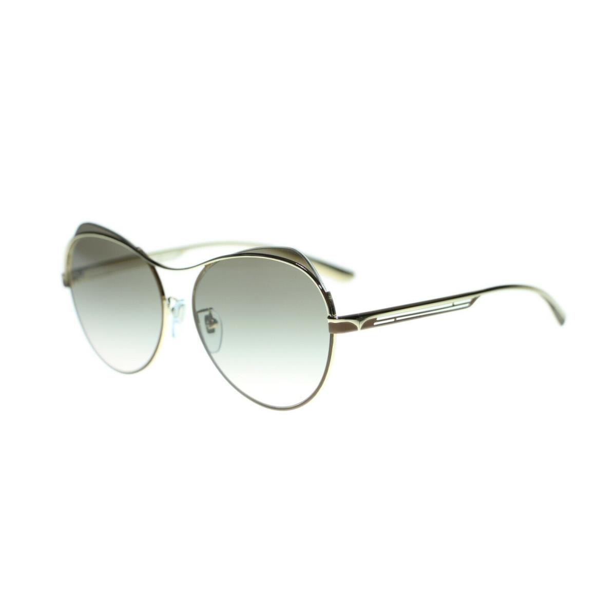 Bvlgari Women`s BV6120 Round Metal Frame Sunglasses 57mm 20373B Pale Gold/Matte Bronze