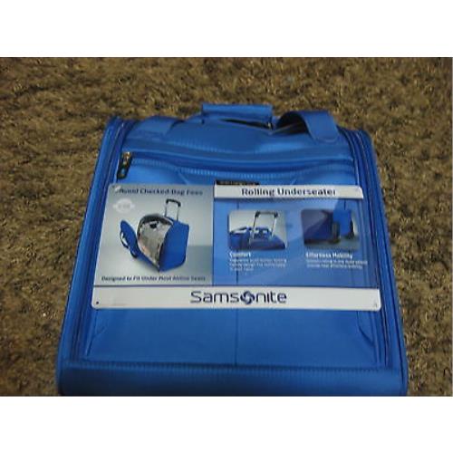Samsonite 732611041 Rolling Underseater Fits Under Most Airline Seats BLUE