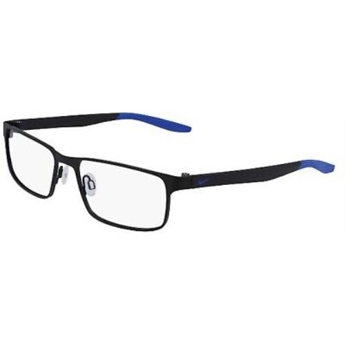 Nike 8131 Satin Black Racer Blue 008 Eyeglasses