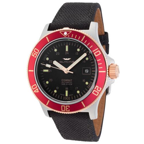 Glycine Men`s Combat Sub Swiss Made Automatic 42mm Watch - Choice of Color GL0092