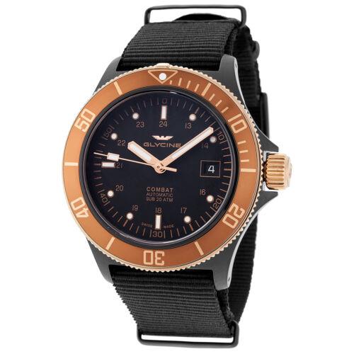 Glycine Men`s Combat Sub Swiss Made Automatic 42mm Watch - Choice of Color GL0173