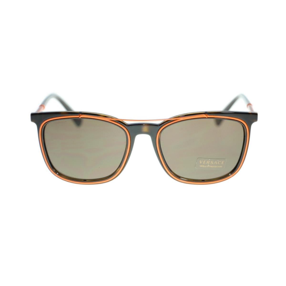 Versace Men`s Square Sunglasses VE4335 Metal Frame 56mm