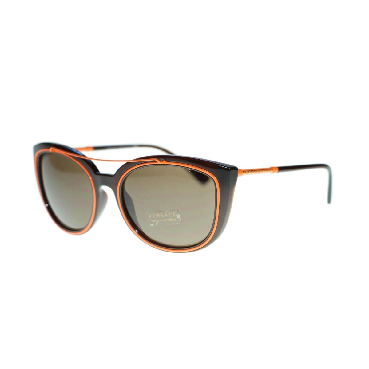 Versace Cat Eye Unisex Sunglasses VE4336 56mm 509373 Transparent Brown