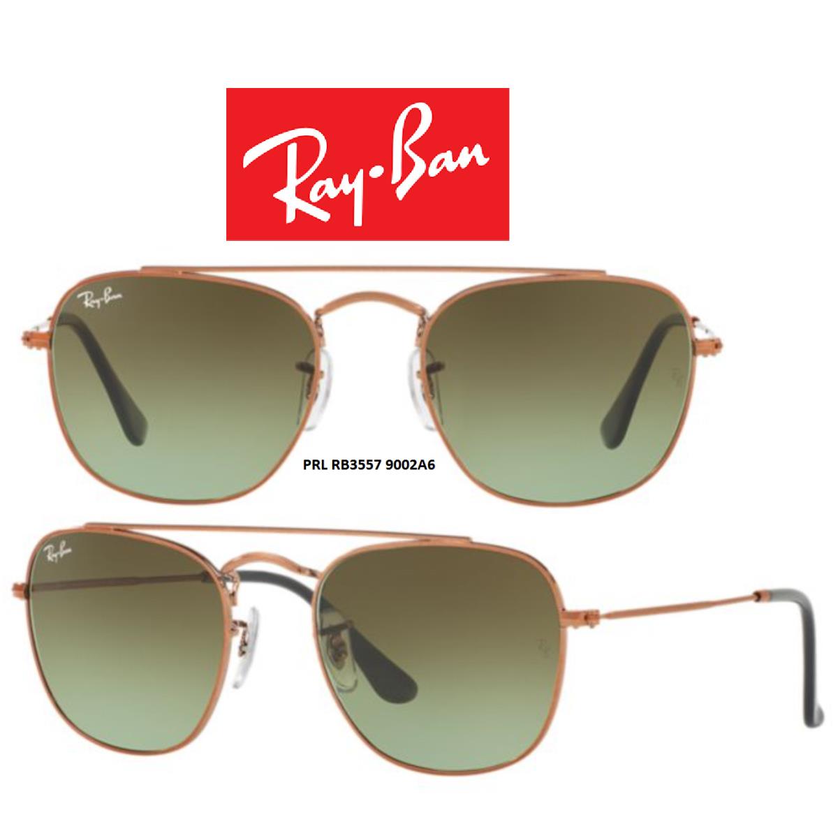 Ray-ban Sunglasses RB3557 Series Multiple Colors Avaliable New/authentic 9002A6 (Bronze-Copper/Green Gradient)