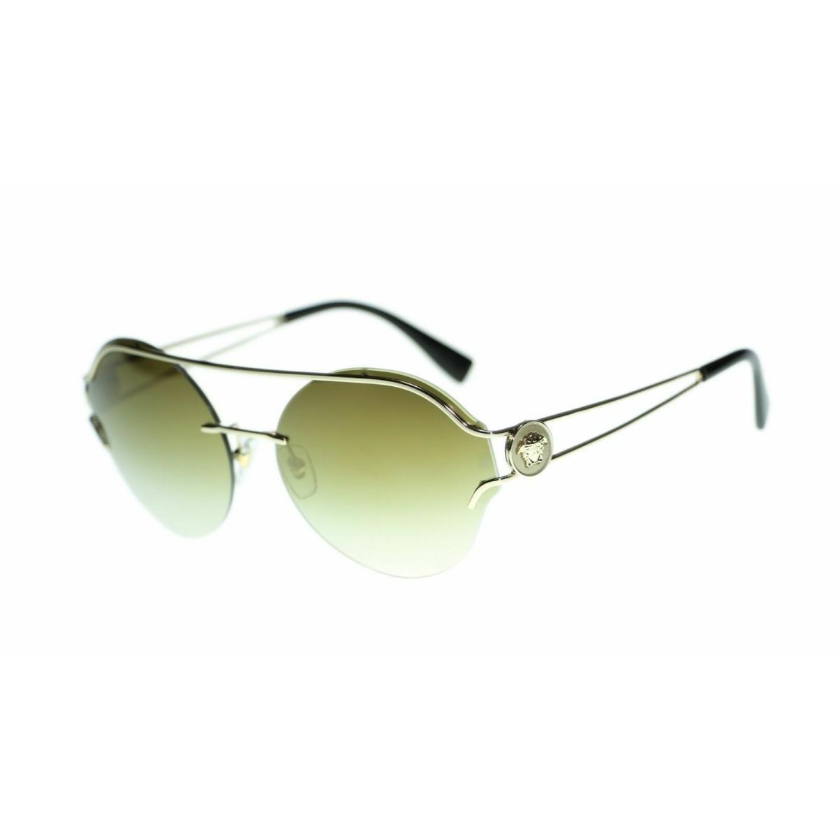Versace Round Sunglasses VE2184 Metal Frame Round Lens 61mm