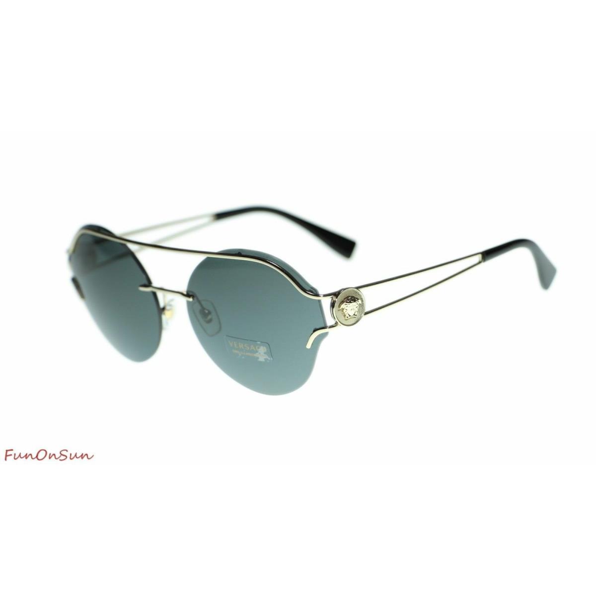 Versace sunglasses  - Black Frame, Purple Lens