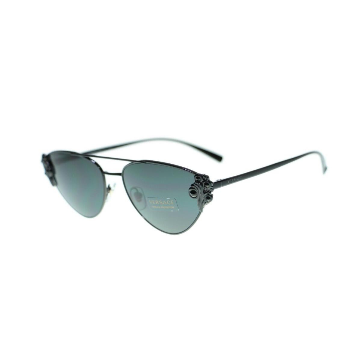 Versace Cat Eye Women Sunglasses VE2195 Metal Frame 56mm