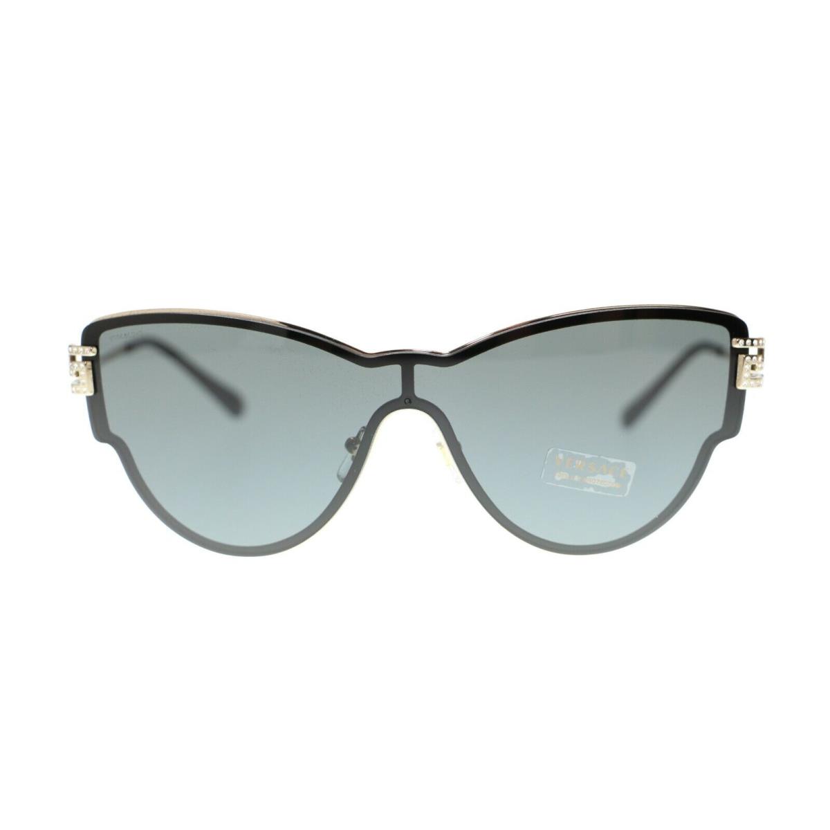 Versace Cat Eye Women`s Sunglasses VE2172B 42mm 125287 Pale Gold/Grey