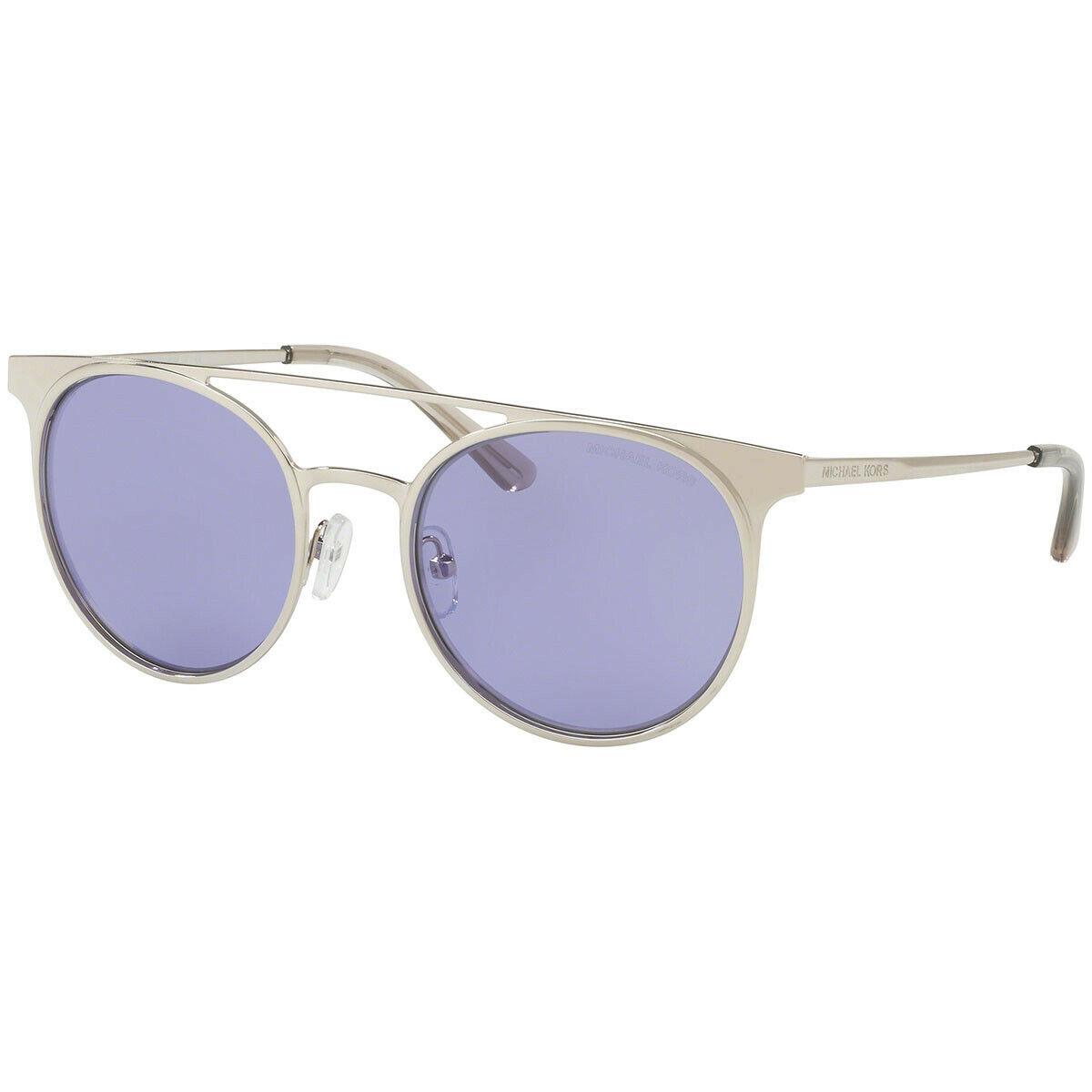 Michael Kors Sunglasses MK1030 Round 52mm 11371A Silver Tone Purple