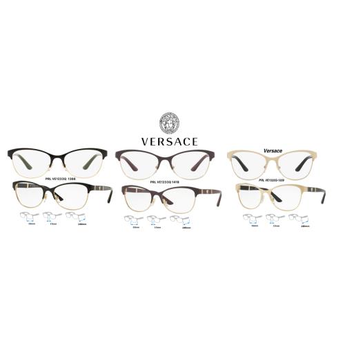 Versace VE1233Q Eyeglass Frames Multiple Colors - Frame: