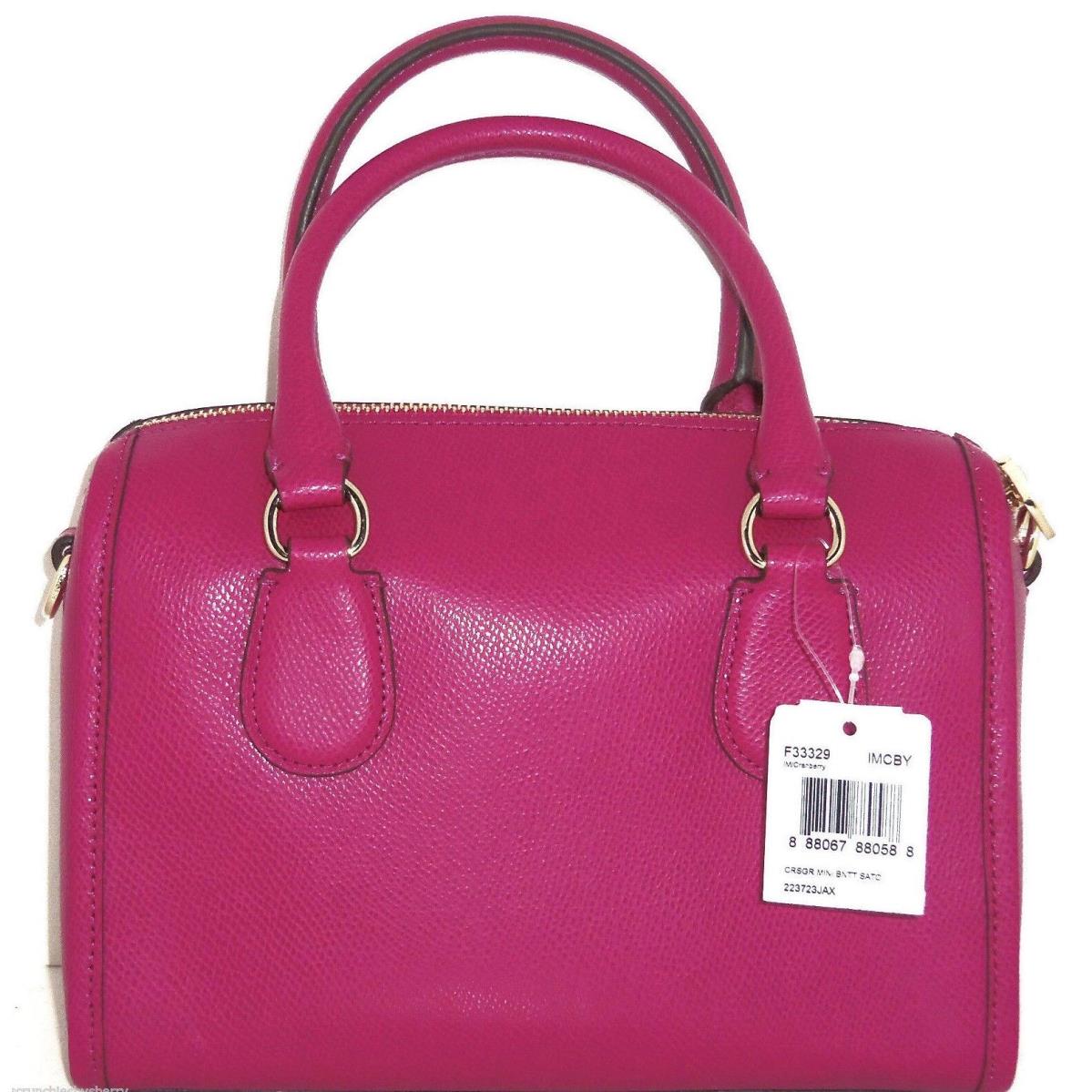 Coach Mini Bennett Bag Handbag Purse Cranberry F33329