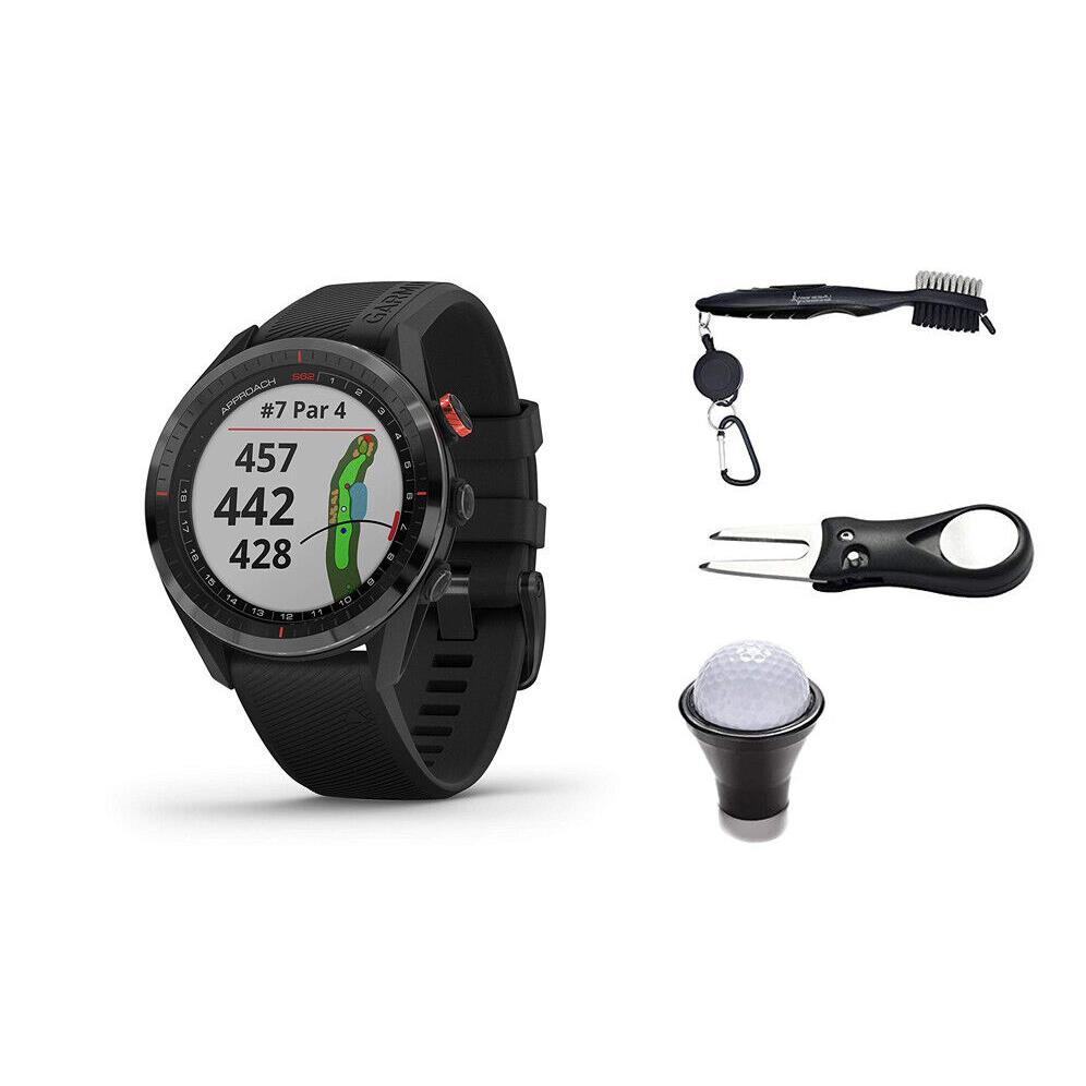 Garmin Approach S62 Premium Gps Golf Watch and Wearable4U Bundle Black / Black 010-02200-00_Tool_Bndl