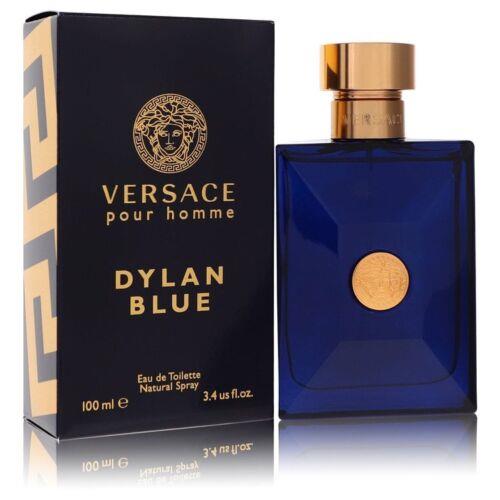 Versace Pour Homme Dylan Blue Cologne Men Eau De Toilette Spray Fragrance 3.4 oz Eau De Toilette Spray