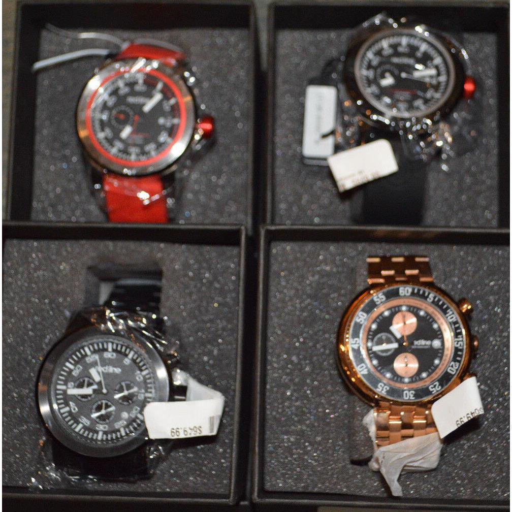 Men`s Red Line Designer Watch S.s. Water Resist Torque Sport or Chronograph