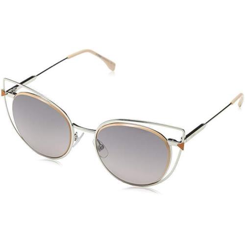 Fendi FF 0176/S Cat Eye Womens Sunglasses Metal Frame 53mm