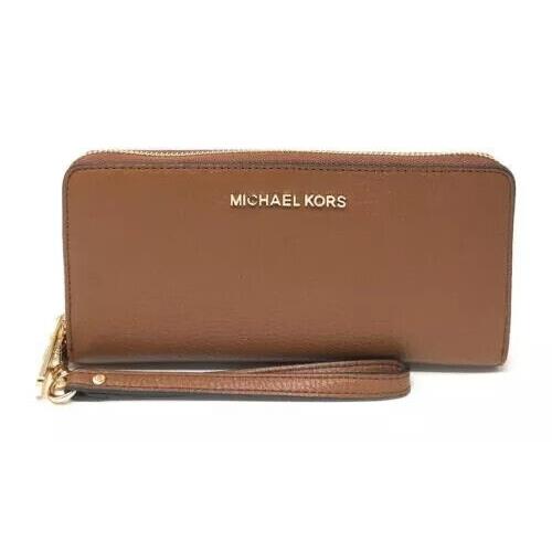 Michael Kors Jet Set Travel Large Travel Continental Wristlet Wallet Clutch Luggage