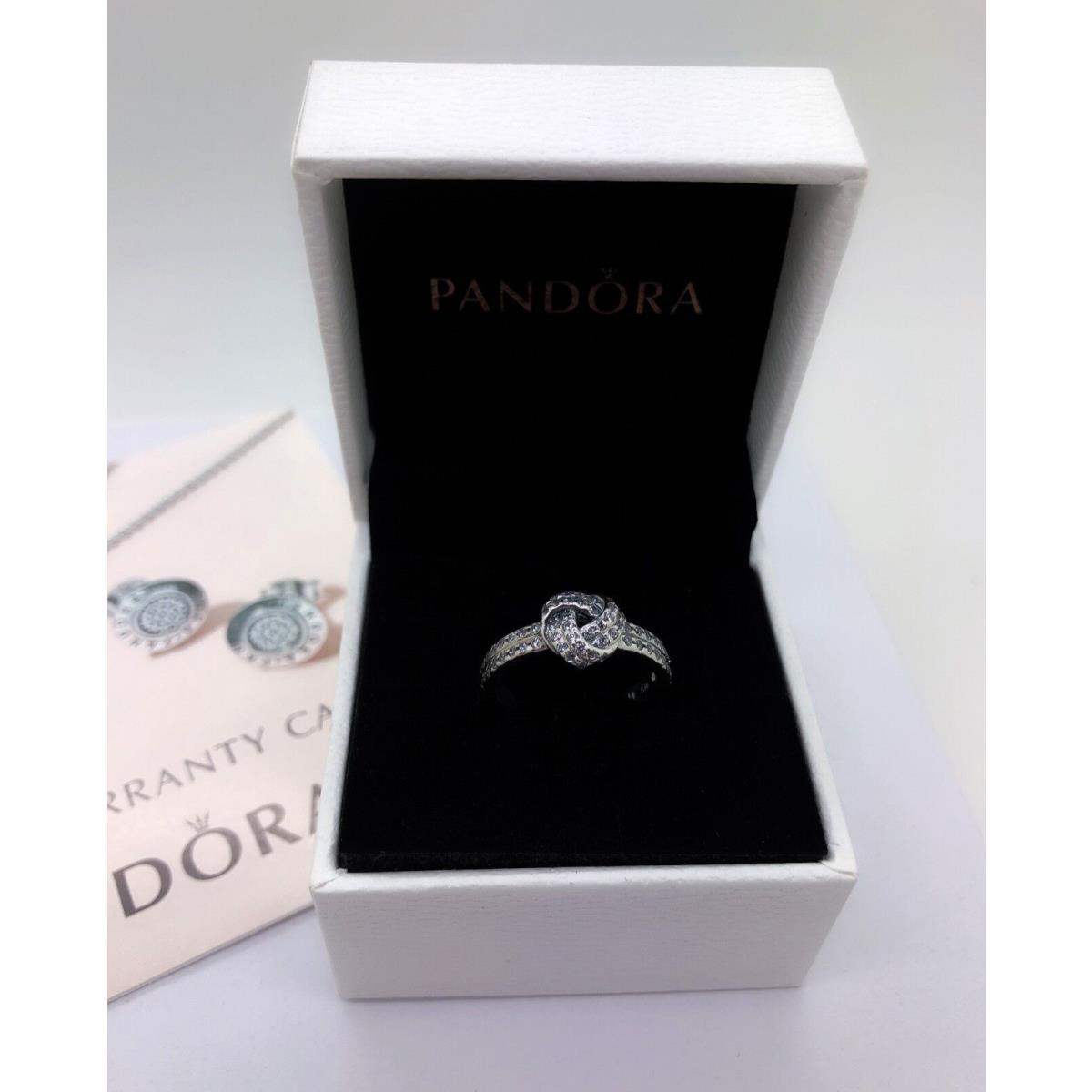 Pandora Sparkling Love Knot CZ Stones Stackable Ring 190997CZ - Pandora ...