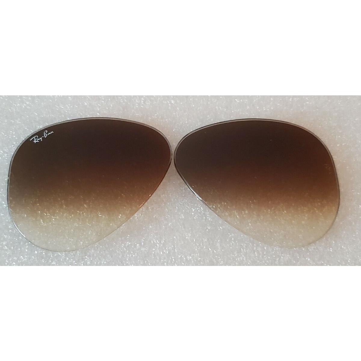 Ray-ban RB3689 / RB3422Q / RB8125M Aviator Replacement Lenses Brown Gradient 55MM