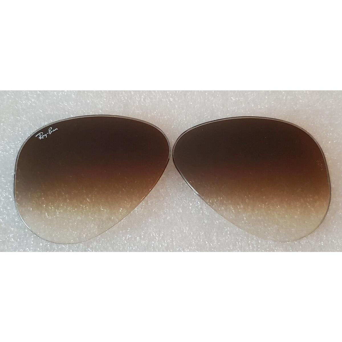 Ray-ban RB3689 / RB3422Q / RB8125M Aviator Replacement Lenses Brown Gradient 58mm