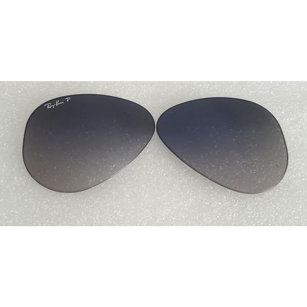 Ray-ban RB3689 / RB3422Q / RB8125M Aviator Replacement Lenses Polarized Blue/Grey Grad 55mm