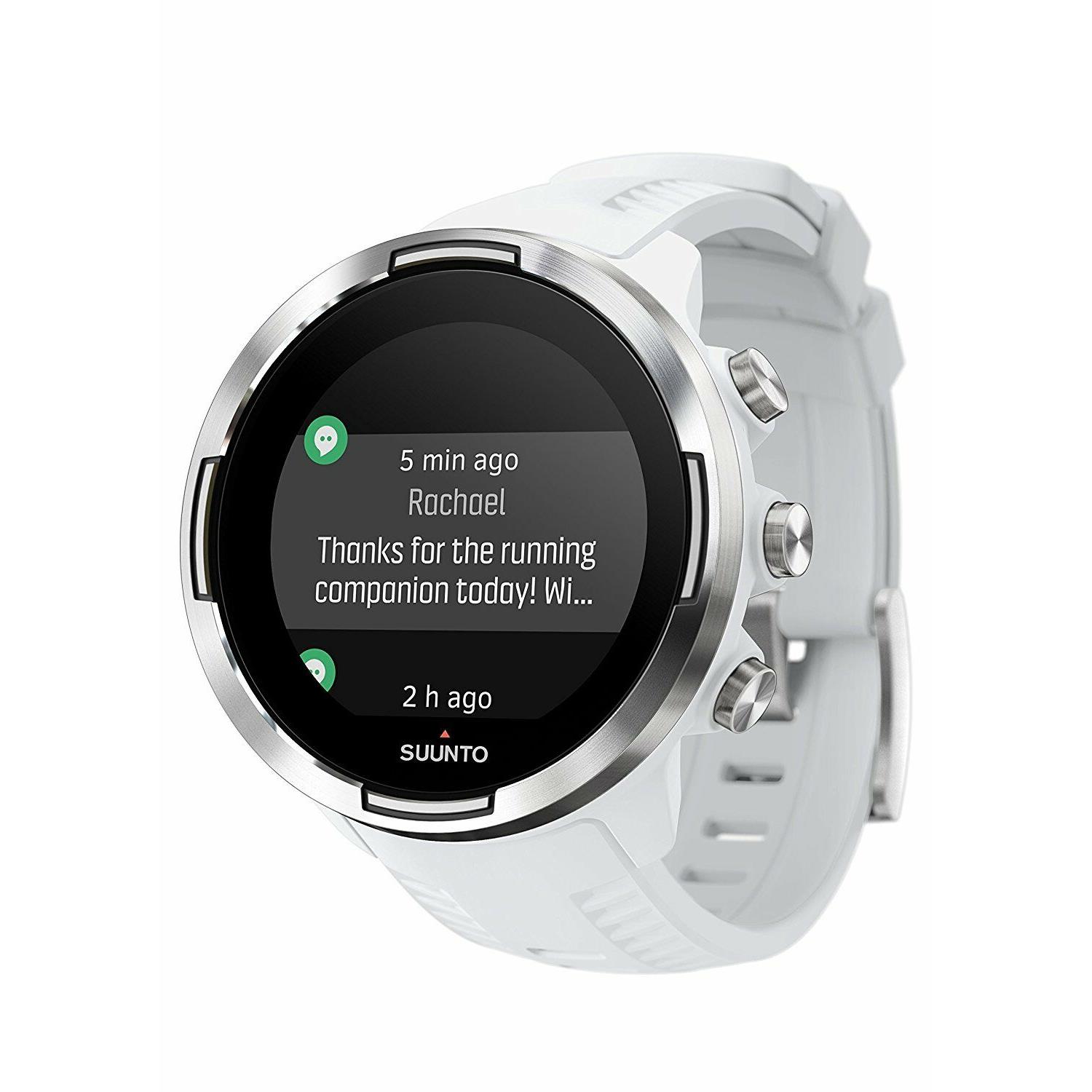 Suunto 9 Multisport Gps Watch w/ Wrist-based Heart Rate Multiple Battery Modes BARO White