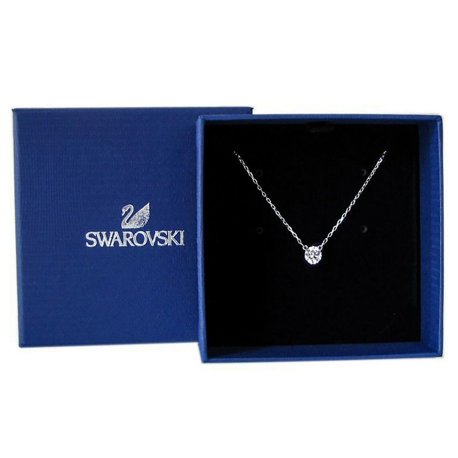 Swarovski Rhodium Sparkle Crystal Attract Pendant Necklace 5408442