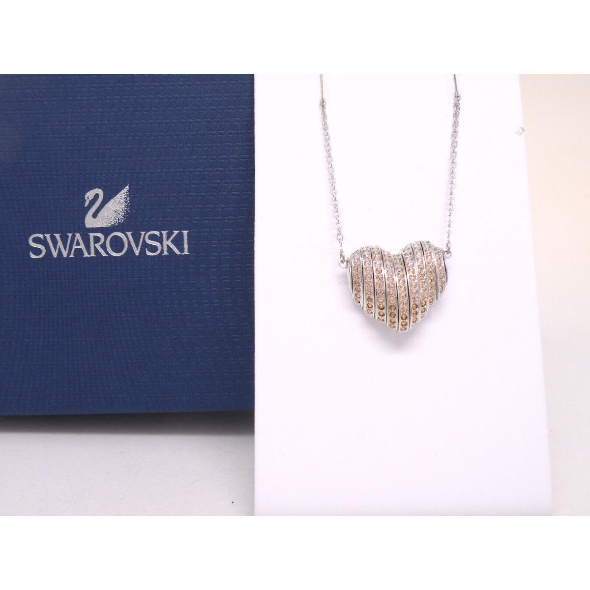 Swarovski Explore Heart Pendant Gold or Rhodium