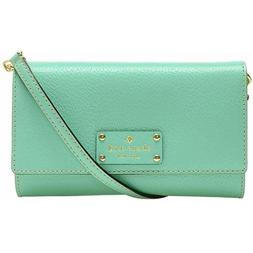 Kate Spade Natalie Wellesley Small Clutch Crossbody Bag WKRU2722 Robinsegg - Green