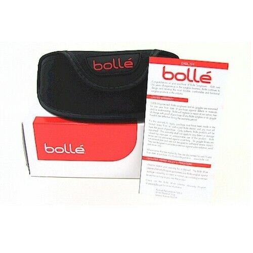 Bolle Men Unisex Sunglasses w/ Case Italy Gray Black Crown Kingsnake Viper - Frame: Black