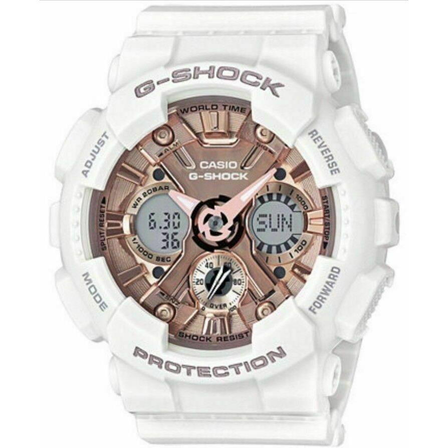 Casio G-shock White Ana-digi Watch GMAS120MF Series Watches