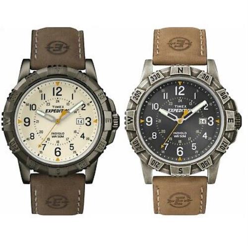 Rugged Outdoor Watch 50m Water-resistant 24-Hour w Date Timex Expedition