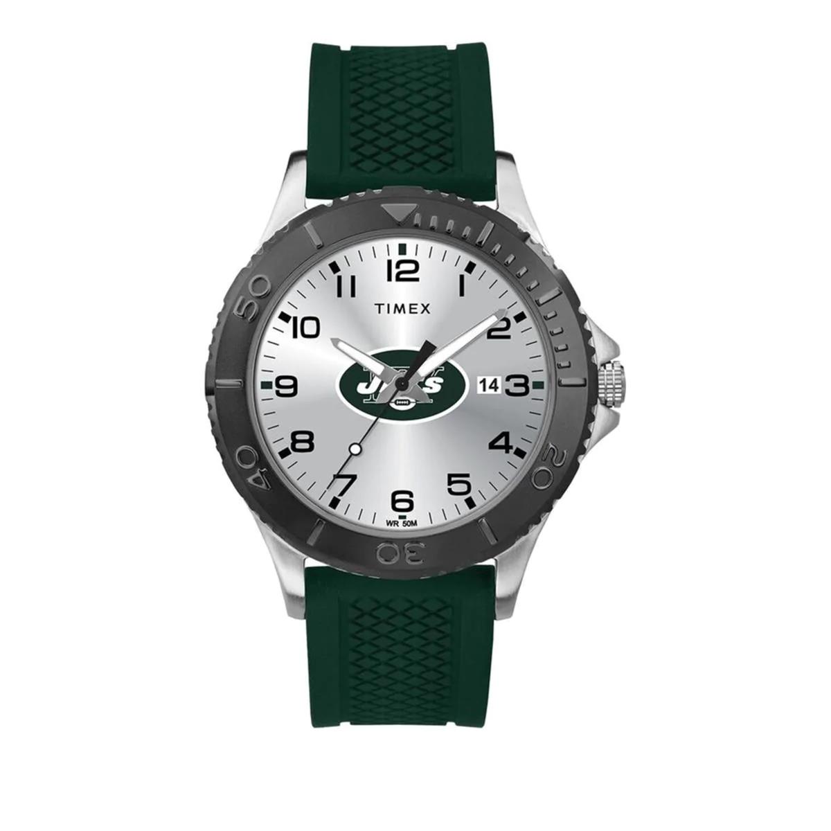 Officially Licensed Nfl Men`s Gamer Watch By Timex 630075-J New York Jets