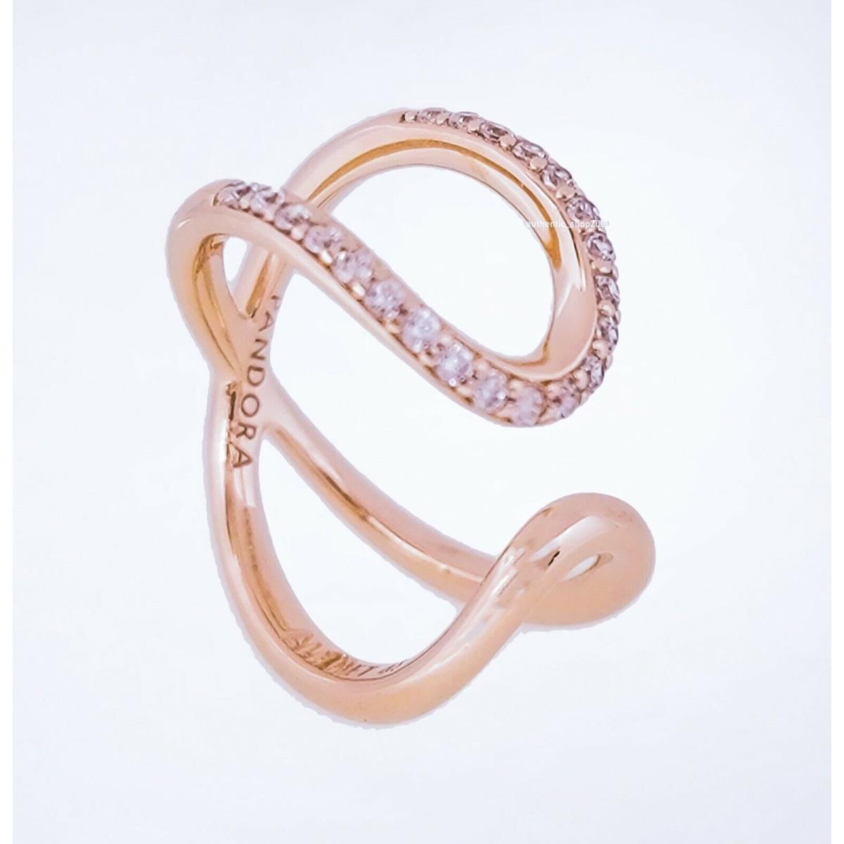 Pandora Rose 14k Gold Wrapped Open Infinity Ring 188882C01