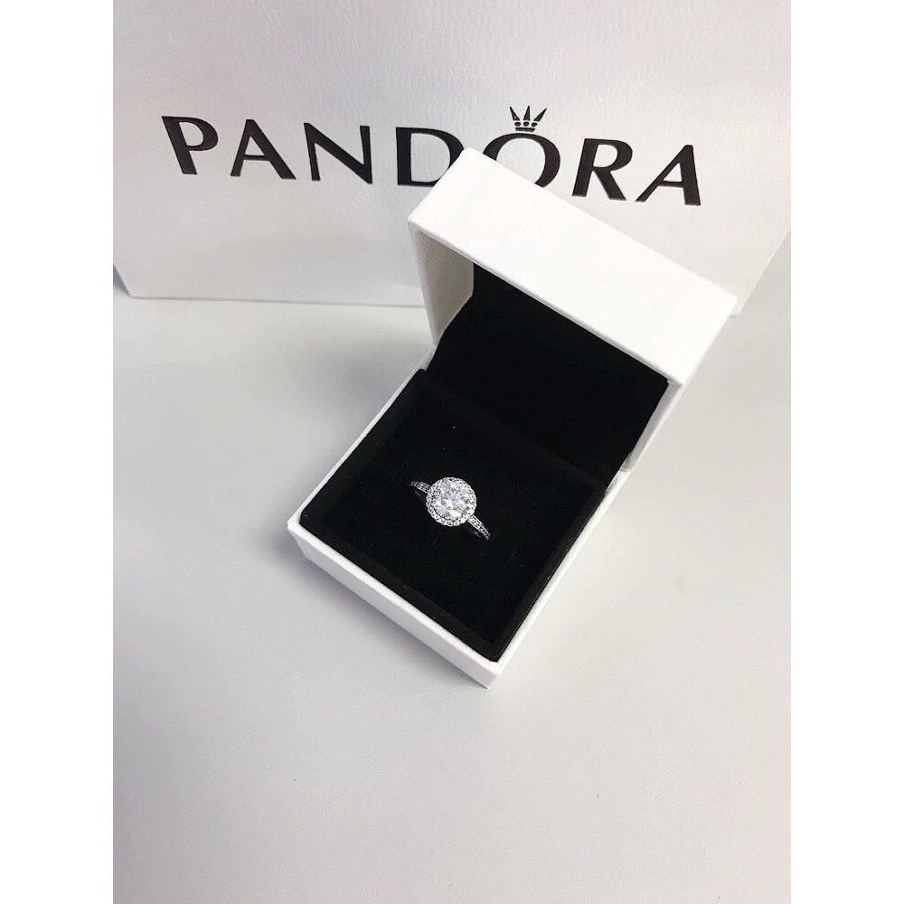 Pandora 925 Round Pave Sparkle Halo Statement Ring 196250CZ