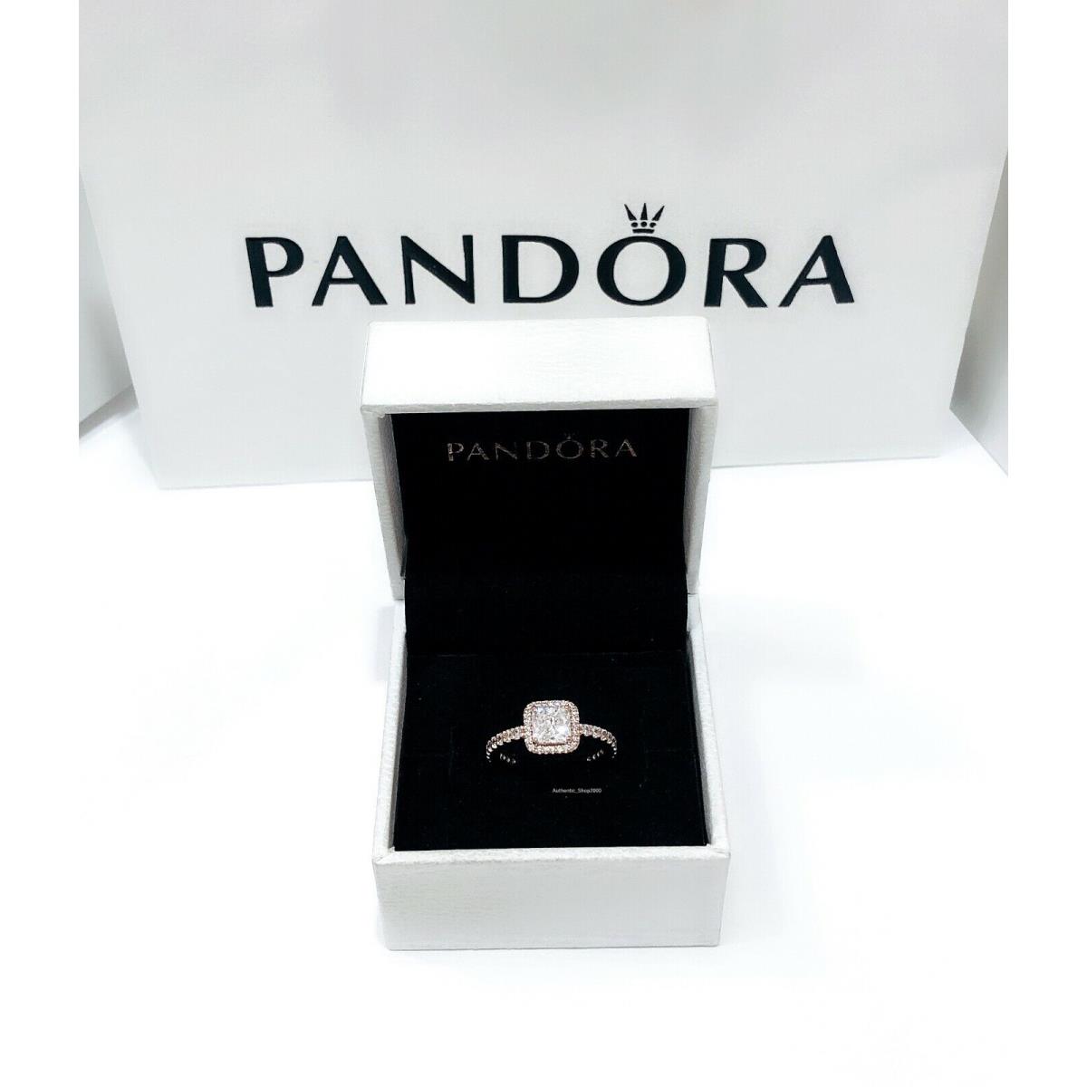 Pandora Rose Gold Timeless Elegance CZ Stackable Ring 180947CZ rose gold