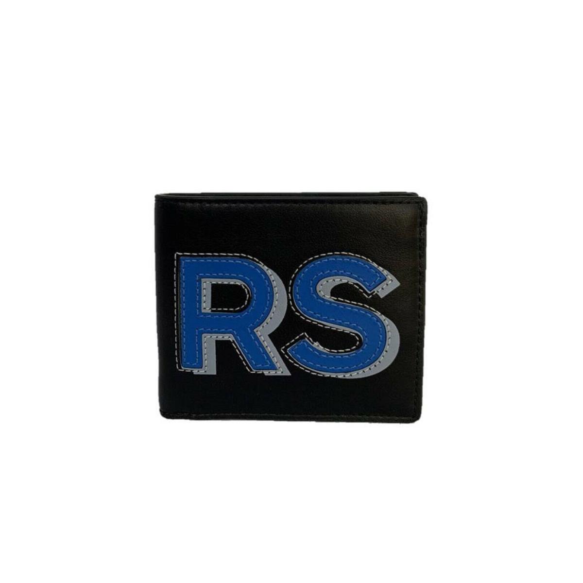 Michael Kors Mens Cooper Billfold Leather Wallet Black/Pop Blue