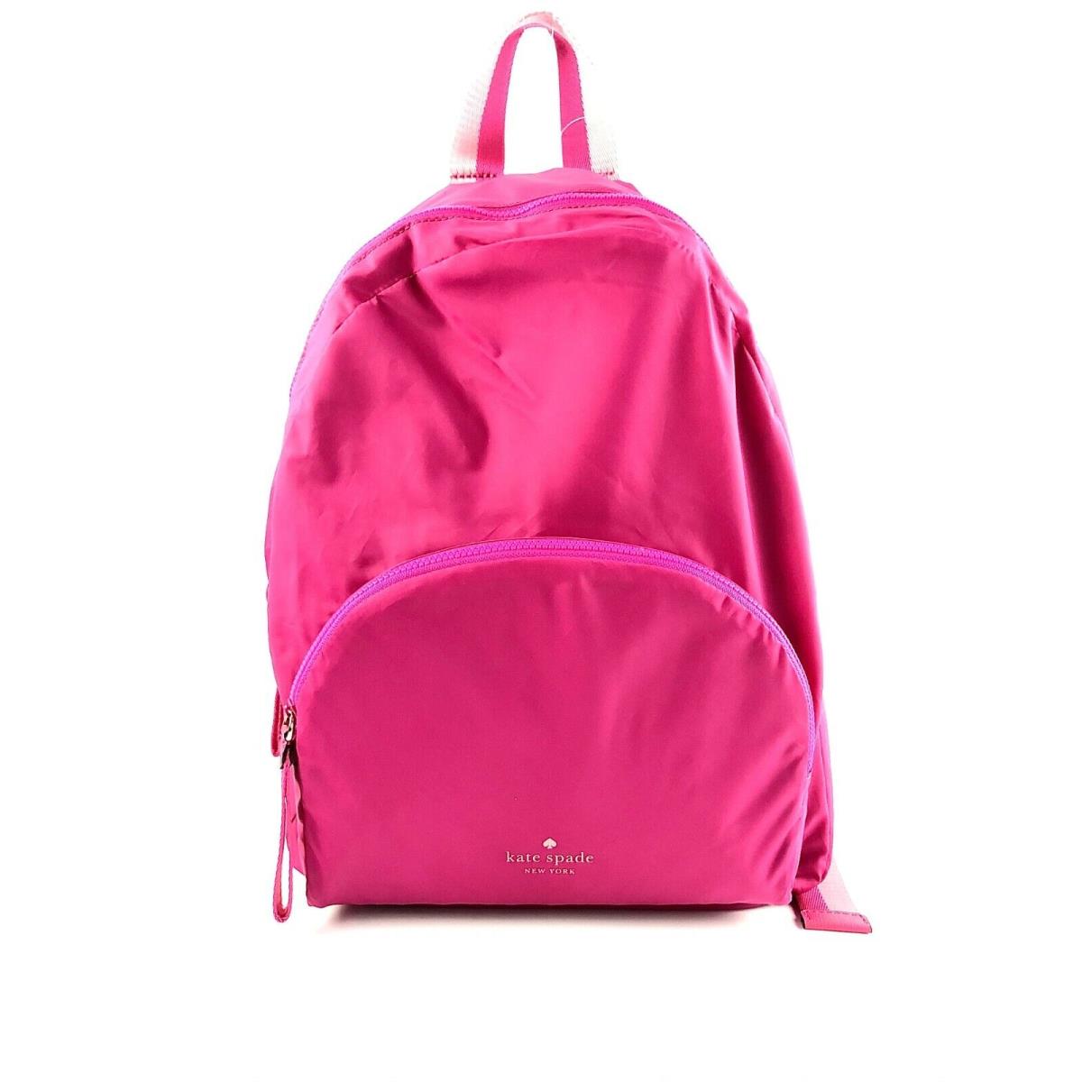 Kate Spade Arya Medium Nylon Packable Backpack Bookbag Bag Bright Magenta