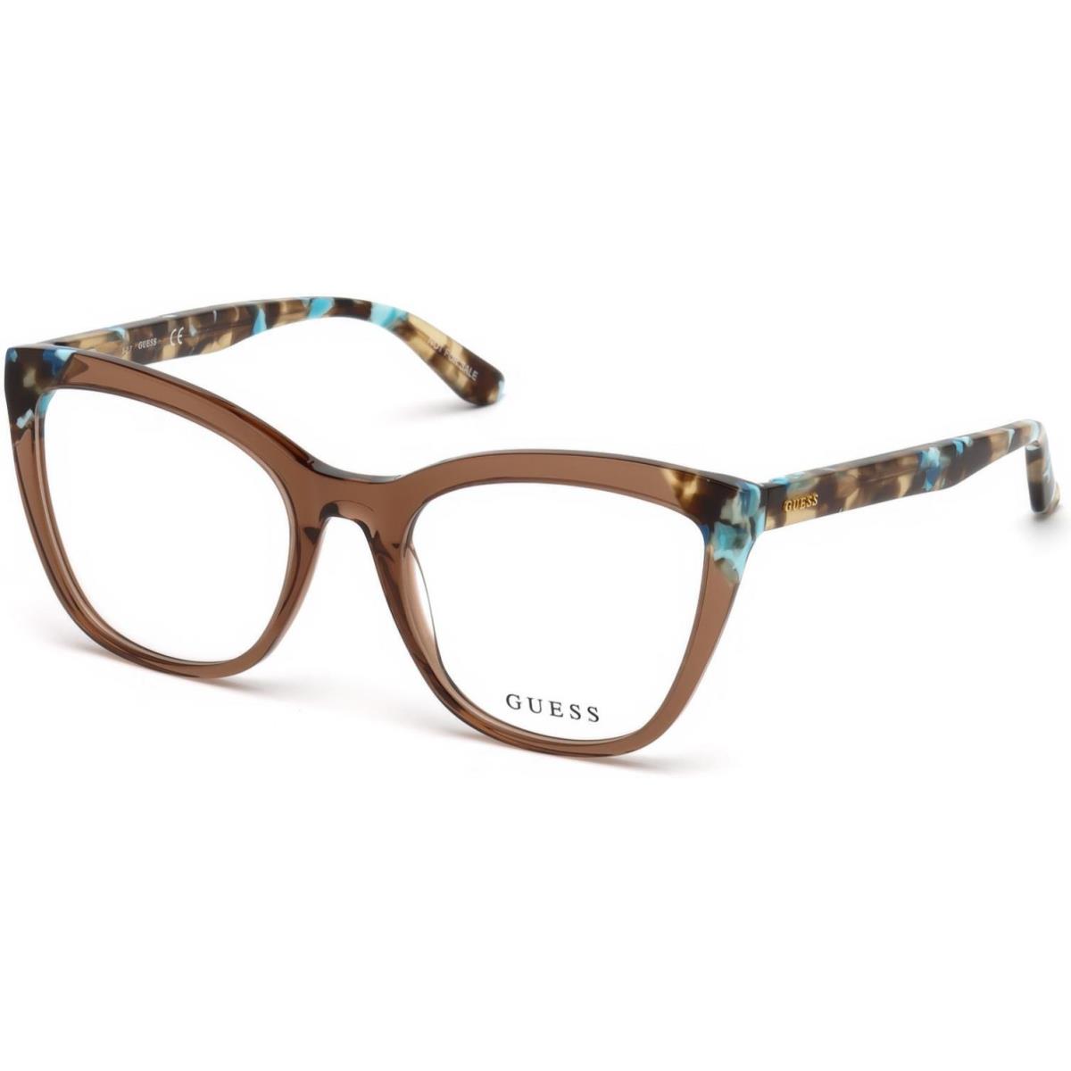 Guess GU 2674 GU2674 Shiny Light Brown 045 Eyeglasses