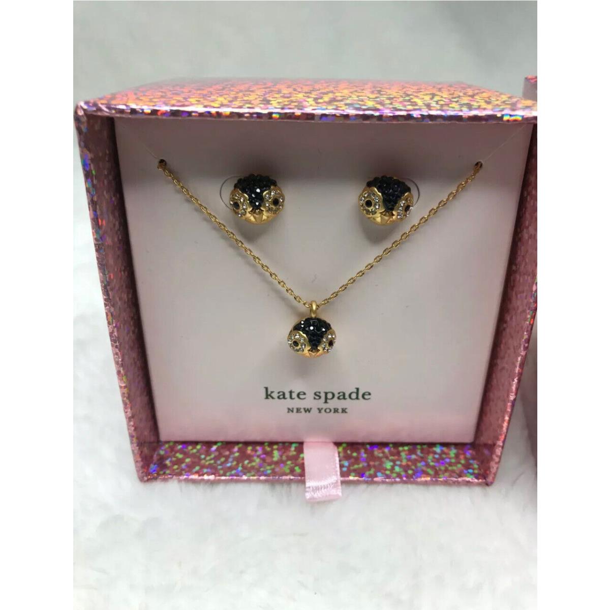 Kate Spade Stud Earrings Necklace w/ Gift Bag Great Gift