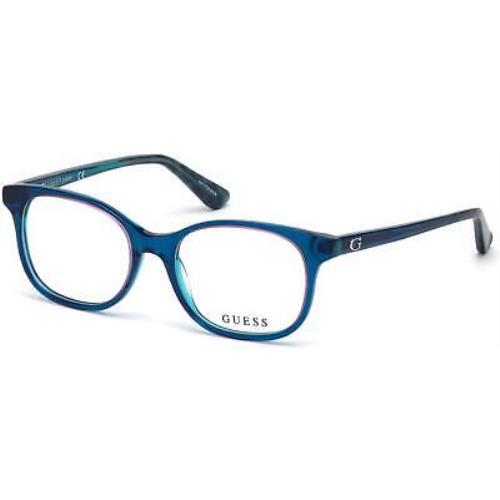 Guess GU 9176 GU9176 Shiny Turquoise 087 Eyeglasses