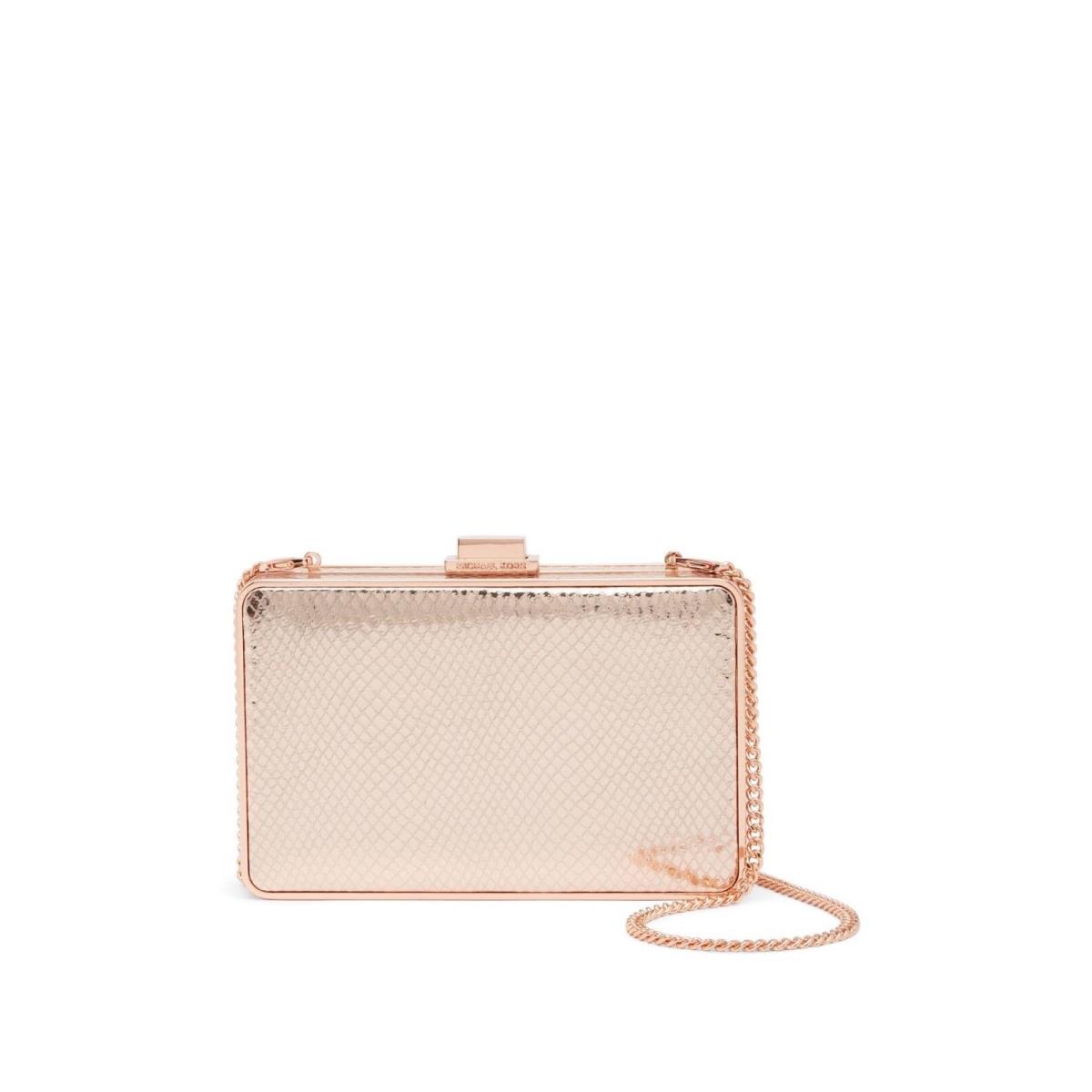 michael kors rose gold clutch bag