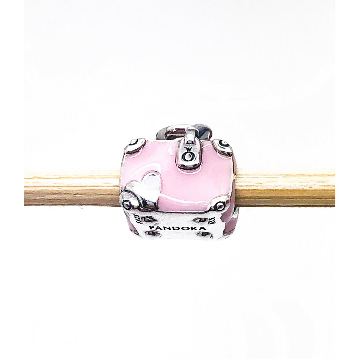 Pandora 925 Pink Bag Suitcase Love Travel Charm 798063EN124 | 057786680773 - Pandora jewelry - Pink Fash Direct