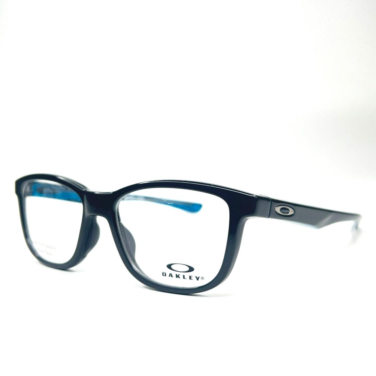 Oakley Cross Step Eyeglasses OX8106-0250 Polished Black Blue Full Rim 52-16-135