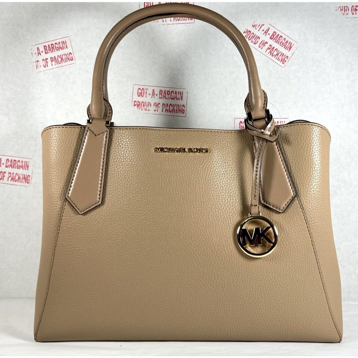 Michael Kors Kimberly Large East West Leather Satchel Shoulder Bag Purse