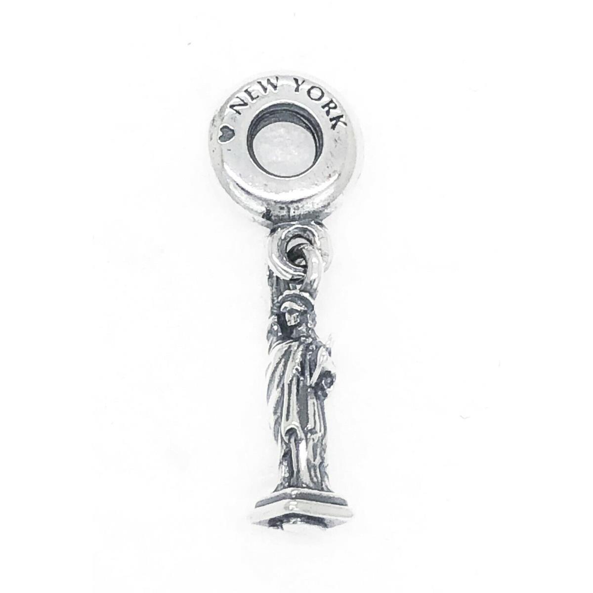 Pandora 925 Silver Statue of Liberty York Charm Pendant 791077