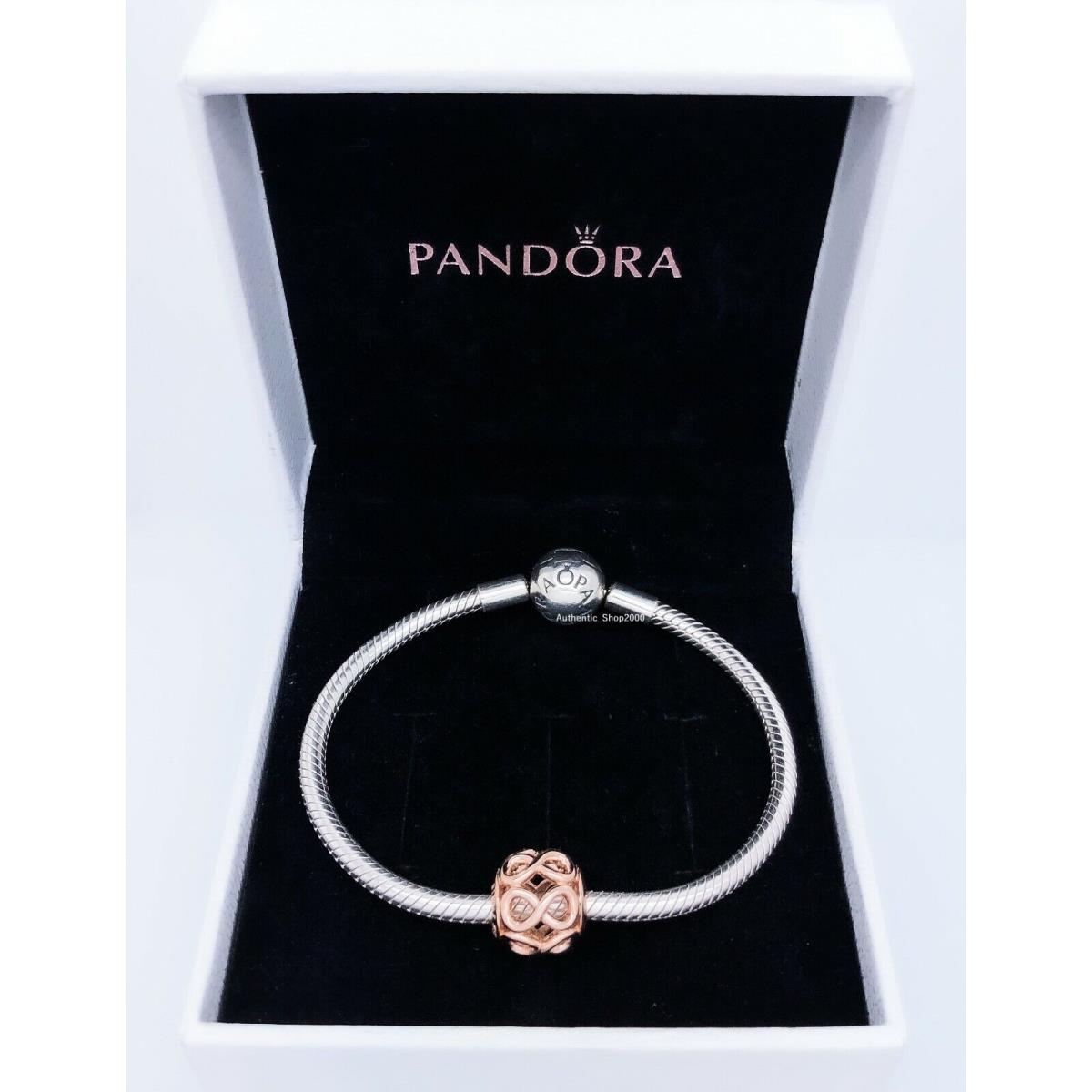 Pandora Rose 14k Gold Openwork Infinity Charm Pendant 781872