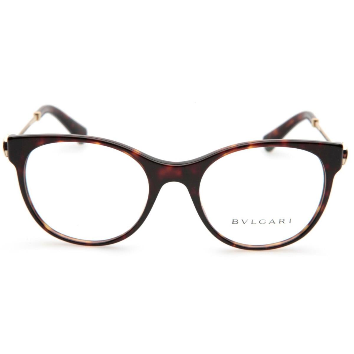 Bvlgari 4160-B 504 Havana Eyeglasses Glasses 53-19-140 B46mm Italy